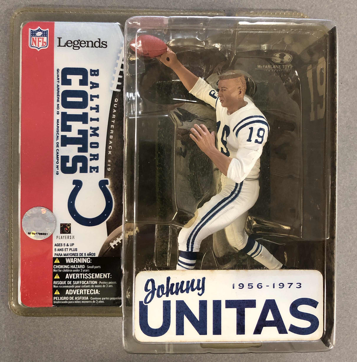 Johnny Unitas Colts (No Helmet) Variant NFL Legends 1 Figure - Venom  Collectibles