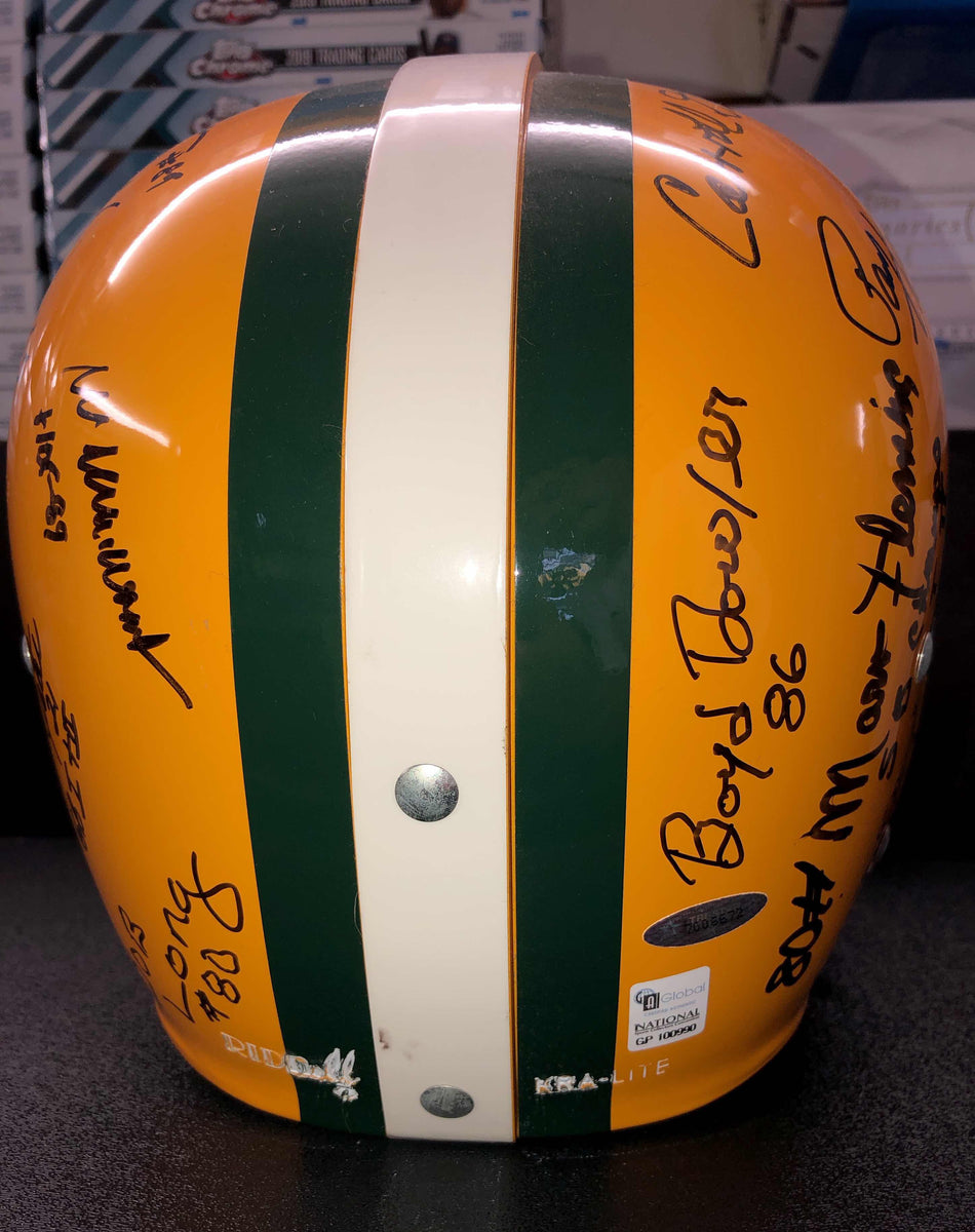 RARE Paul Hornung Signed Official Green Bay Packers TK Helmet with 4  Inscriptions (3 available) - Packer Greats