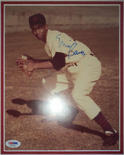 Load image into Gallery viewer, Ernie Banks Framed 8x10 Signed Photo PSA/DNA Authentication Services Certified