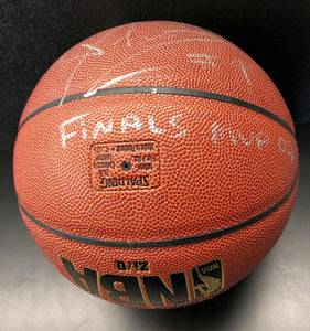 Tony Parker Signed 2007 NBA Finals MVP Basketball STEINER Authentication Services Certified