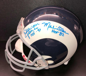Rosey Grier - Deacon Jones - Lamar Lundy - Merlin Olsen - Tom Mack Signed Full-Size Helmet PSA/DNA