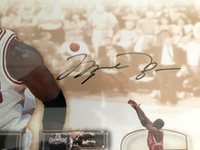Load image into Gallery viewer, Michael Jordan Signed Lithograph UDA Upper Deck Authenticated Certified