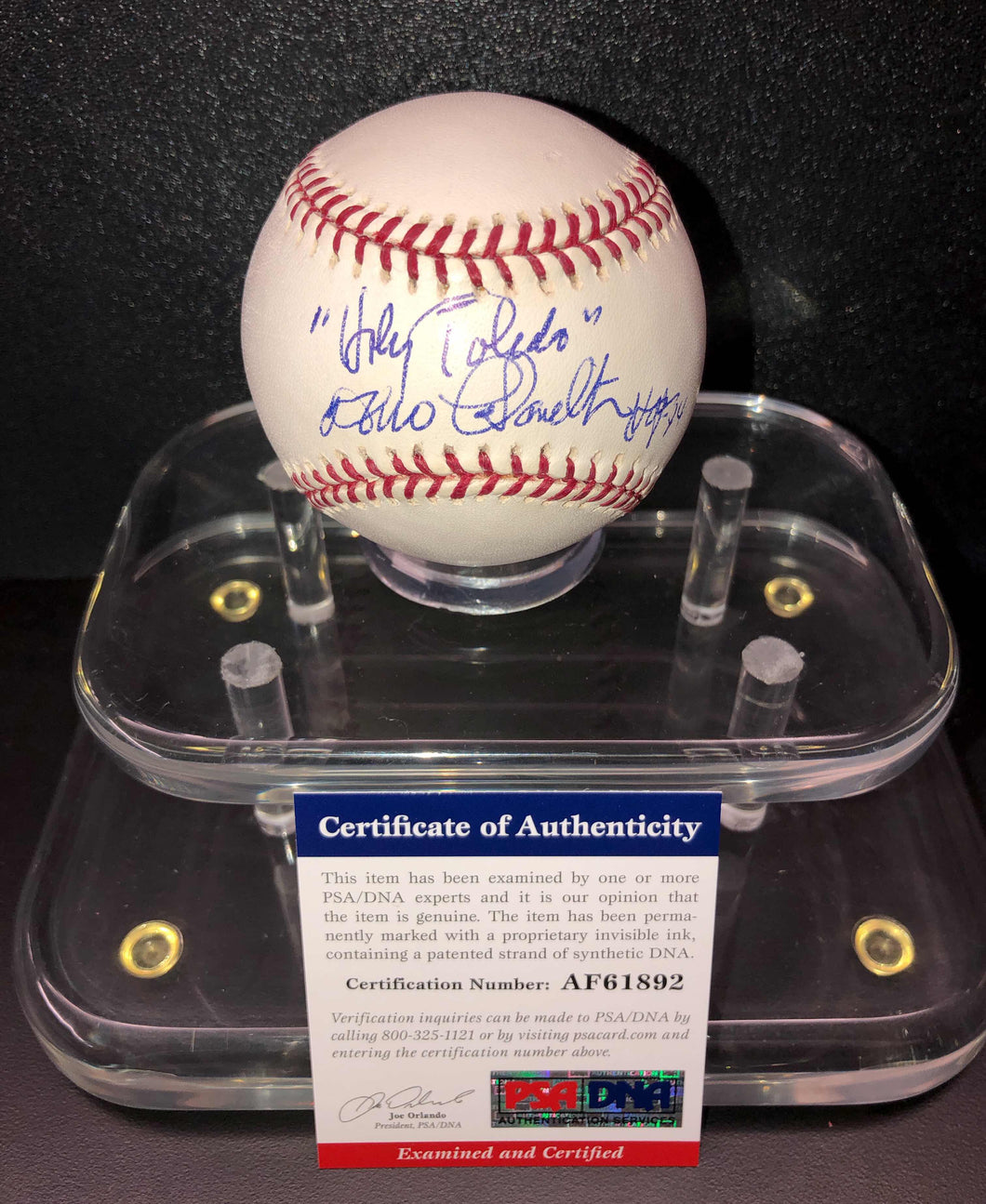 Milo Hamilton Signed Baseball PSA/DNA