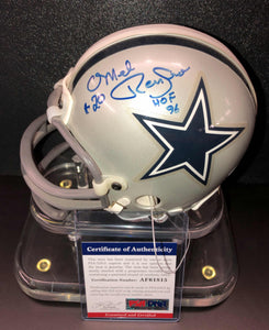 Mel Renfro Signed Dallas Cowboys Mini Helmet PSA/DNA