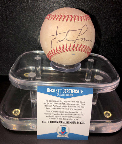 Hunter Pence Signed Baseball BAS Beckett Authentication Services Certified