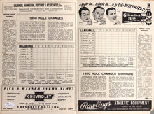 Load image into Gallery viewer, Red Schoendienst Signed 1950 Scorecard JSA James Spence Authentication