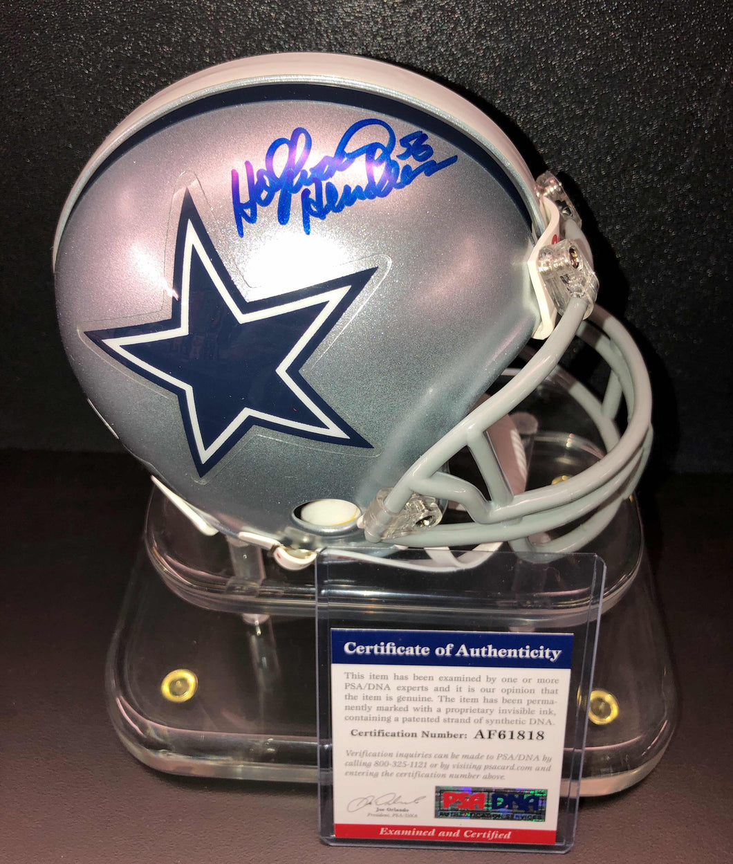 Thomas “Hollywood” Henderson Signed Dallas Cowboys Mini Helmet PSA/DNA