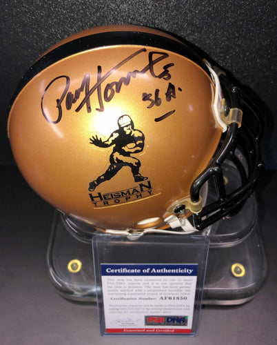 Paul Hornung Signed Heisman Trophy Mini Helmet PSA/DNA