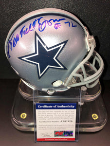 Ed “Too Tall” Jones Signed Dallas Cowboys Mini Helmet PSA/DNA Authentication Services Certified