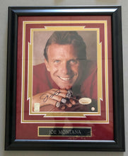 Load image into Gallery viewer, Joe Montana Framed 8x10 Signed Photo Plaque - Certified