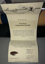 Load image into Gallery viewer, Pete Rose Signed Stat Baseball Bat - Hit King RJC Authentication Certified