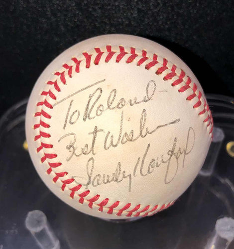 Sandy Koufax Signed Baseball JSA James Spence Certified