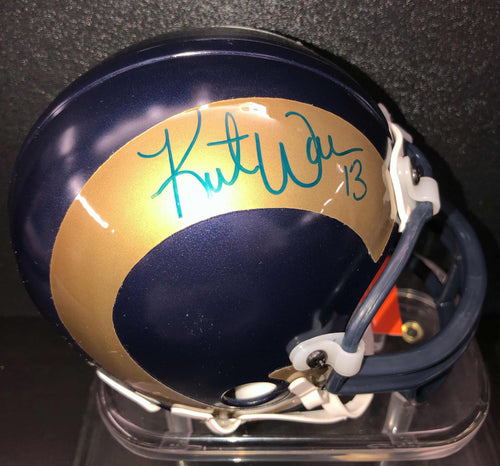 Kurt Warner Signed St. Louis Rams Mini Helmet PSA/DNA