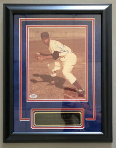 Ernie Banks Framed 8x10 Signed Photo PSA/DNA Authentication Services Certified