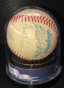 500 HOME RUN CLUB Signed Baseball - Mickey Mantle - Ted Williams - Hank Aaron - Willie Mays - Ernie Banks
