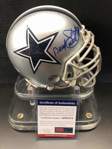 Daryl Johnston Signed Dallas Cowboys Mini Helmet PSA/DNA Authentication Services Certified