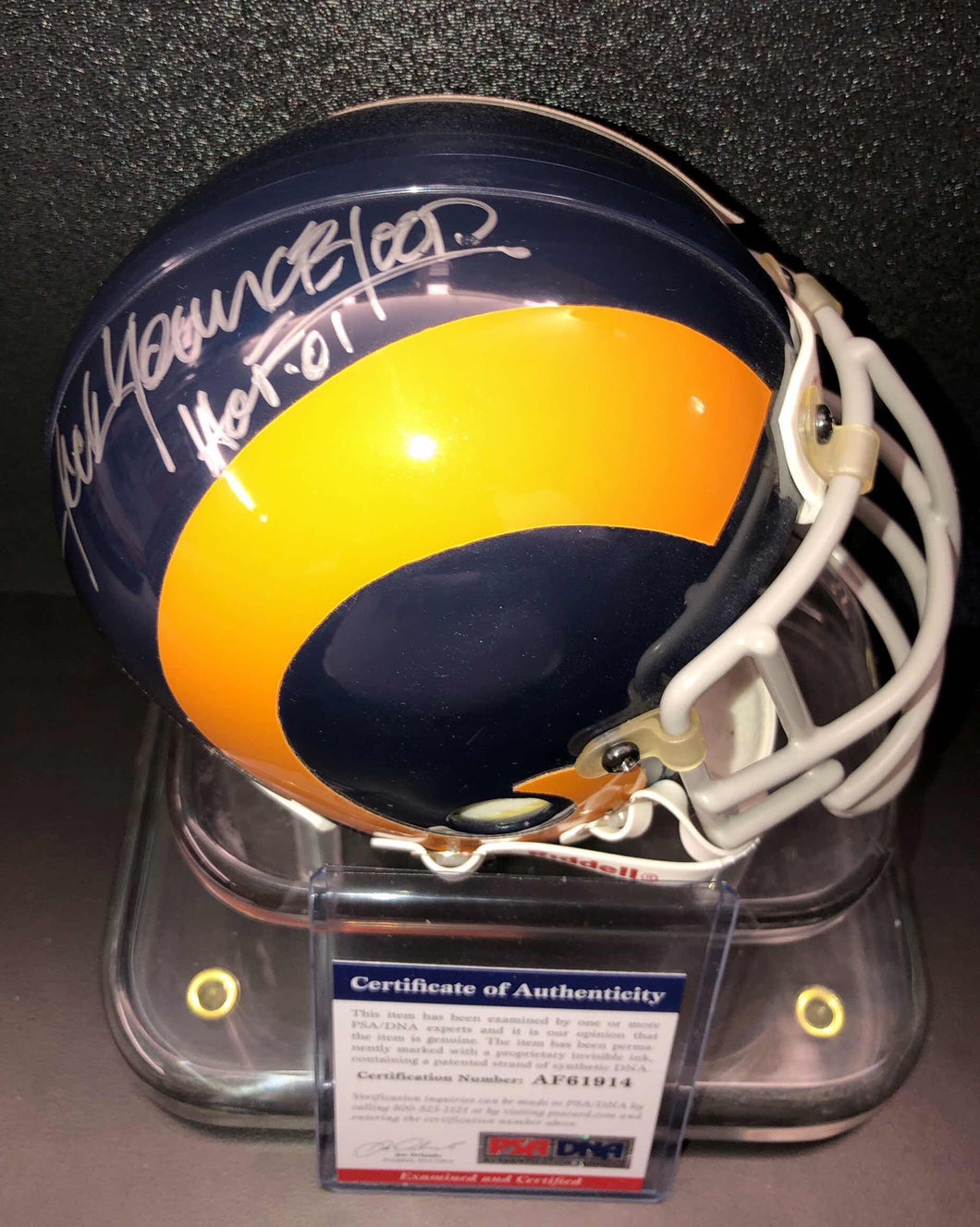 Jack Youngblood Signed Los Angeles Rams Mini Helmet PSA/DNA