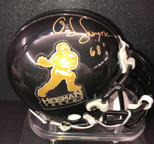 O.J. Simpson Signed Heisman Trophy Mini Helmet PSA/DNA