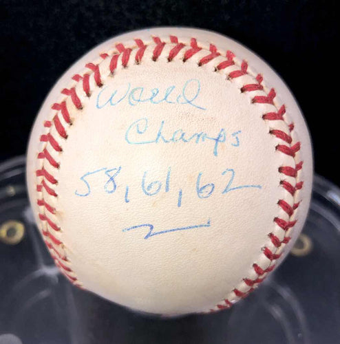 Bobby Richardson New York Yankees Signed Baseball STEINER Certified