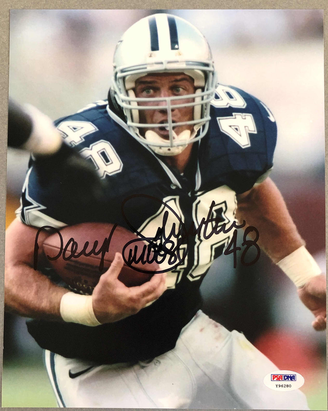 Daryl Johnston Signed 8x10 Dallas Cowboys Photo PSA/DNA Authentication Services